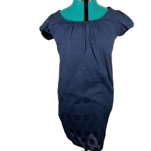 Apostrophe navy shift dress